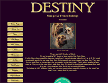Tablet Screenshot of destinykennel.com